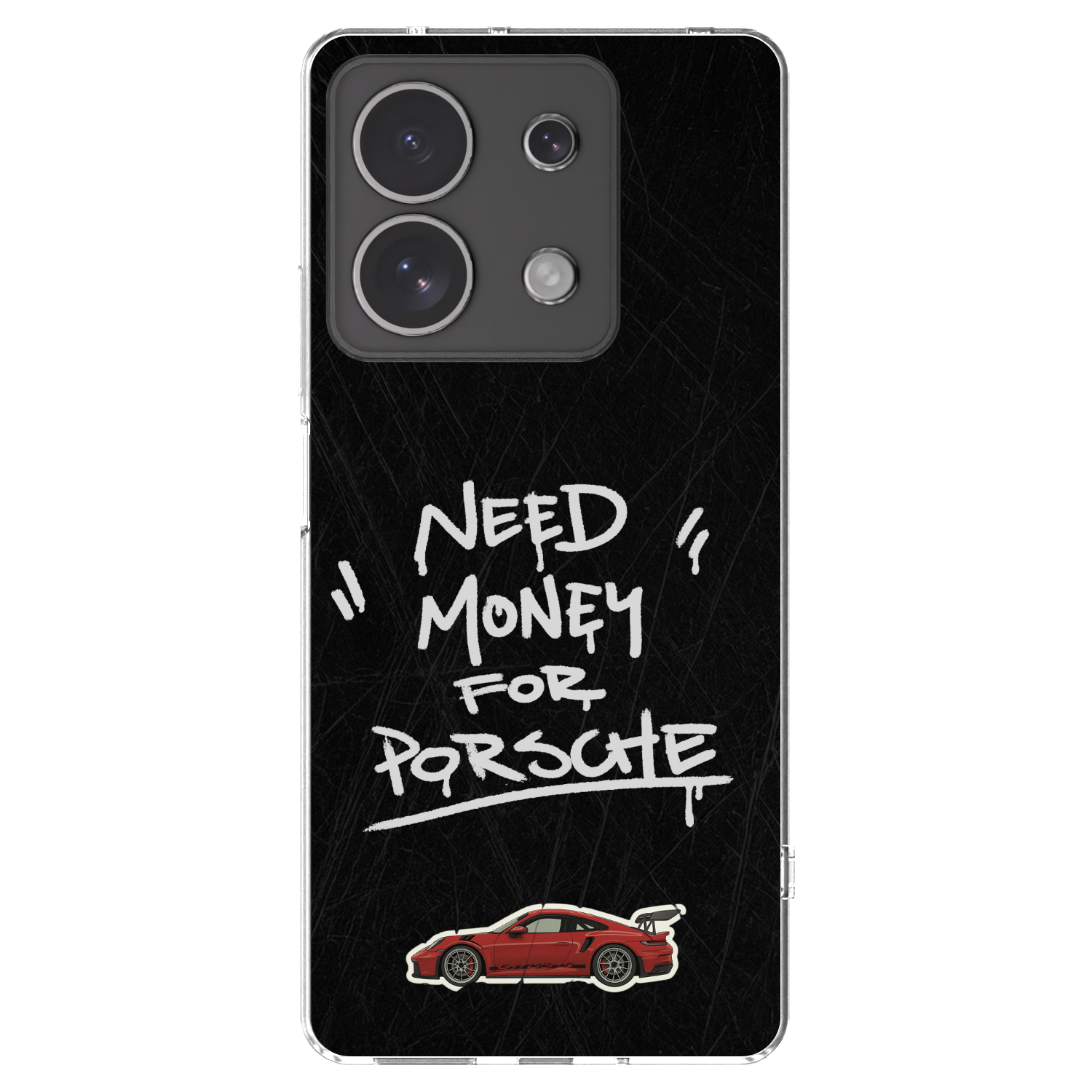 Picasee silikonový průhledný obal pro Xiaomi Redmi Note 13 4G - Dark Racer