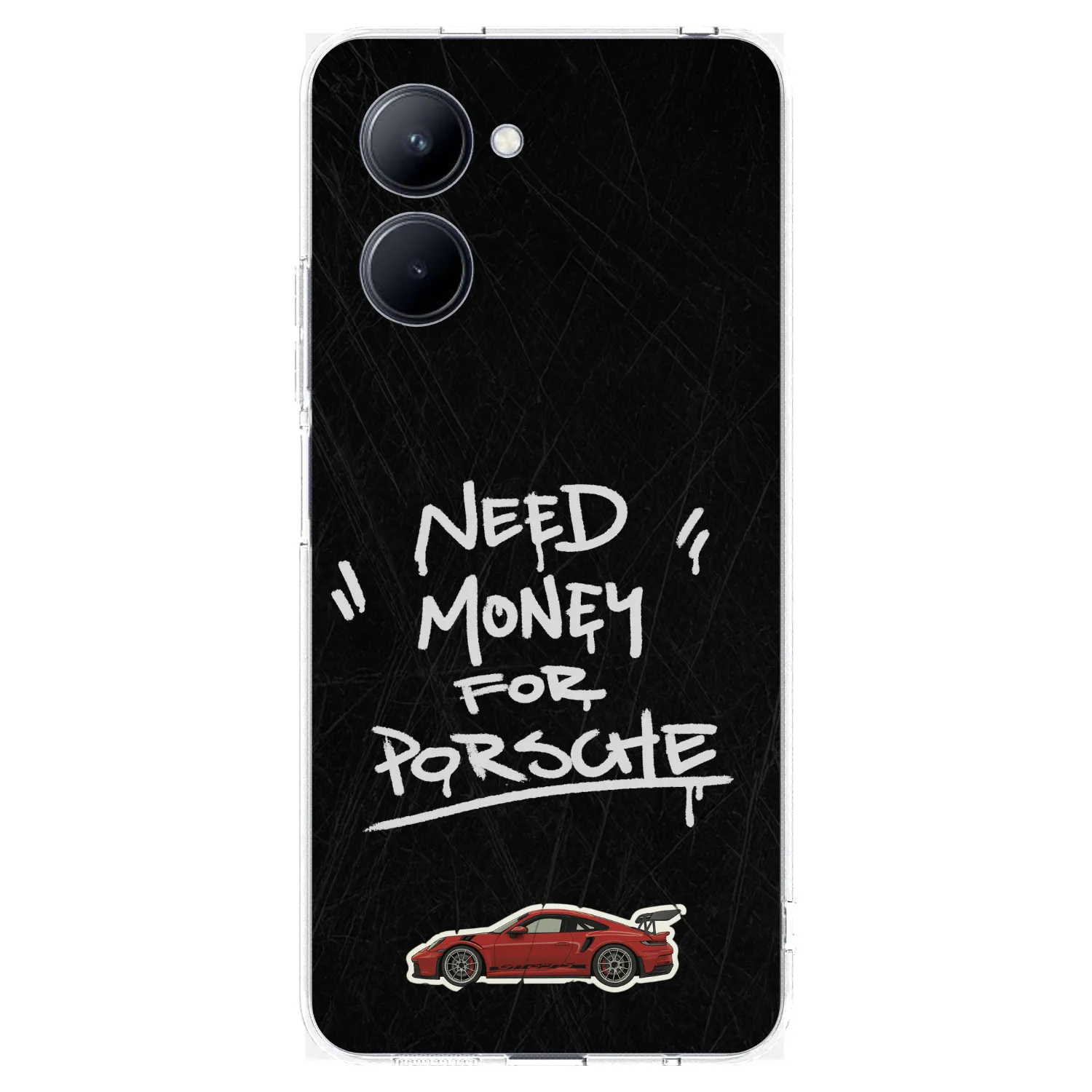 Picasee silikonový průhledný obal pro Realme C33 (2023) - Dark Racer