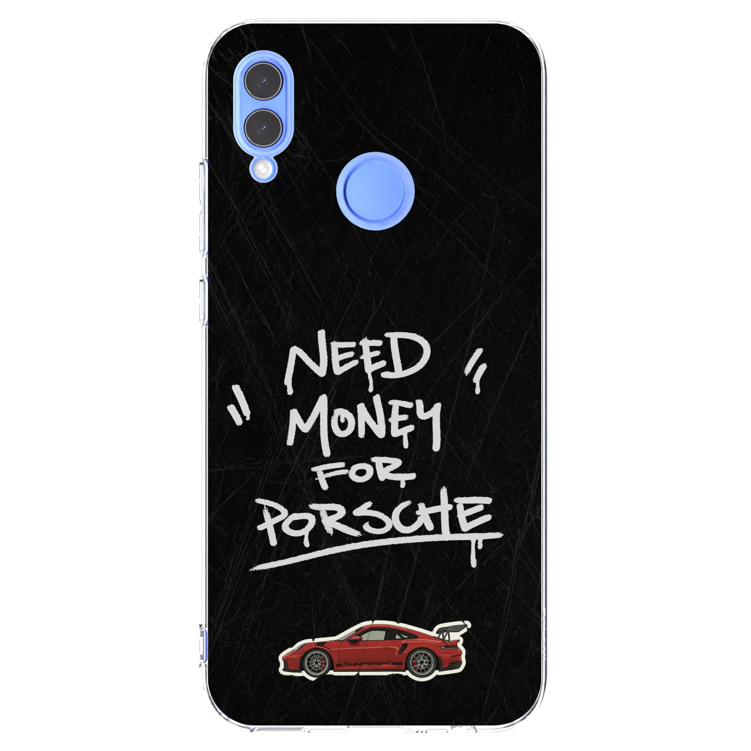 Picasee silikonový průhledný obal pro Huawei P Smart 2019 - Dark Racer