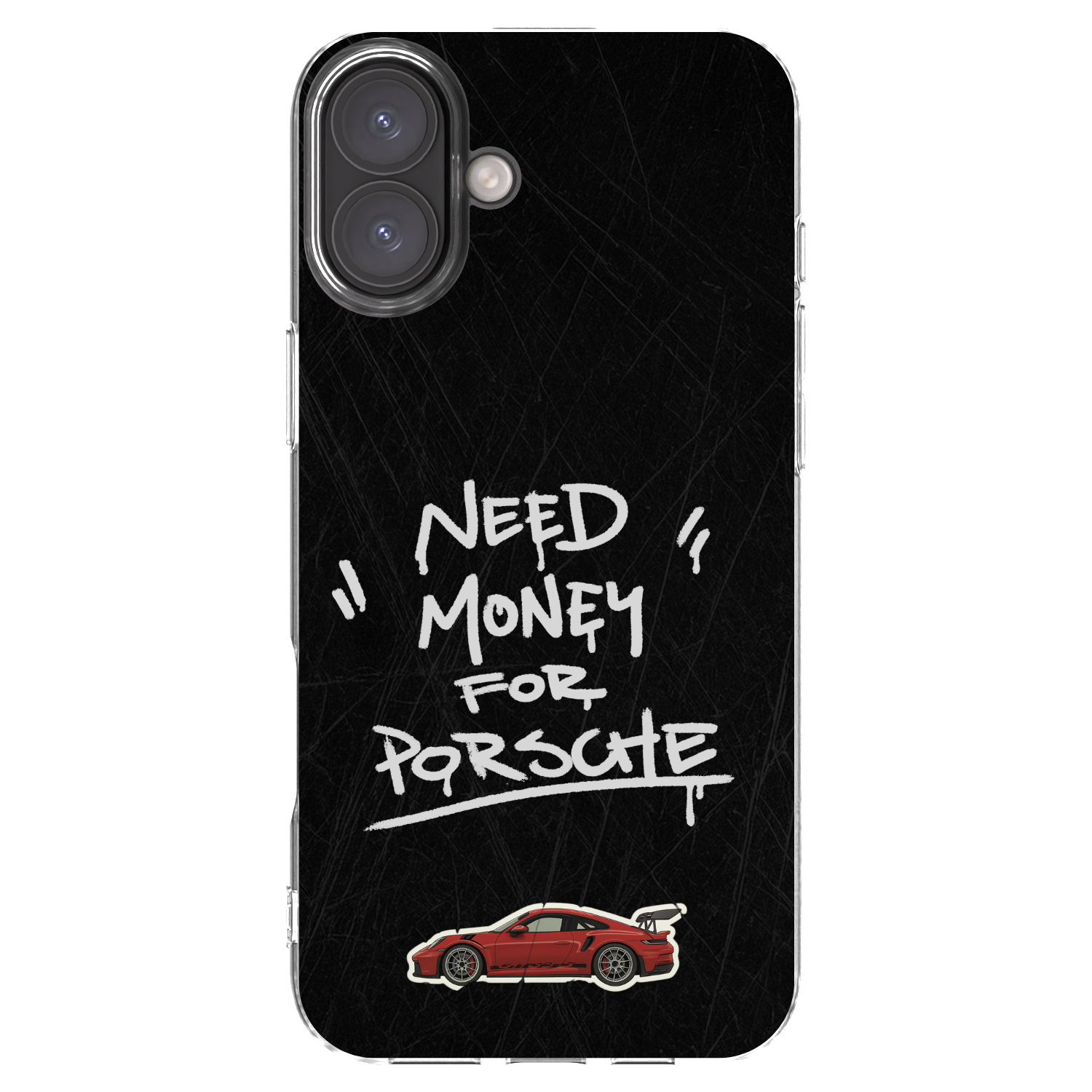 Picasee silikonový průhledný obal pro Apple iPhone 16 Plus - Dark Racer