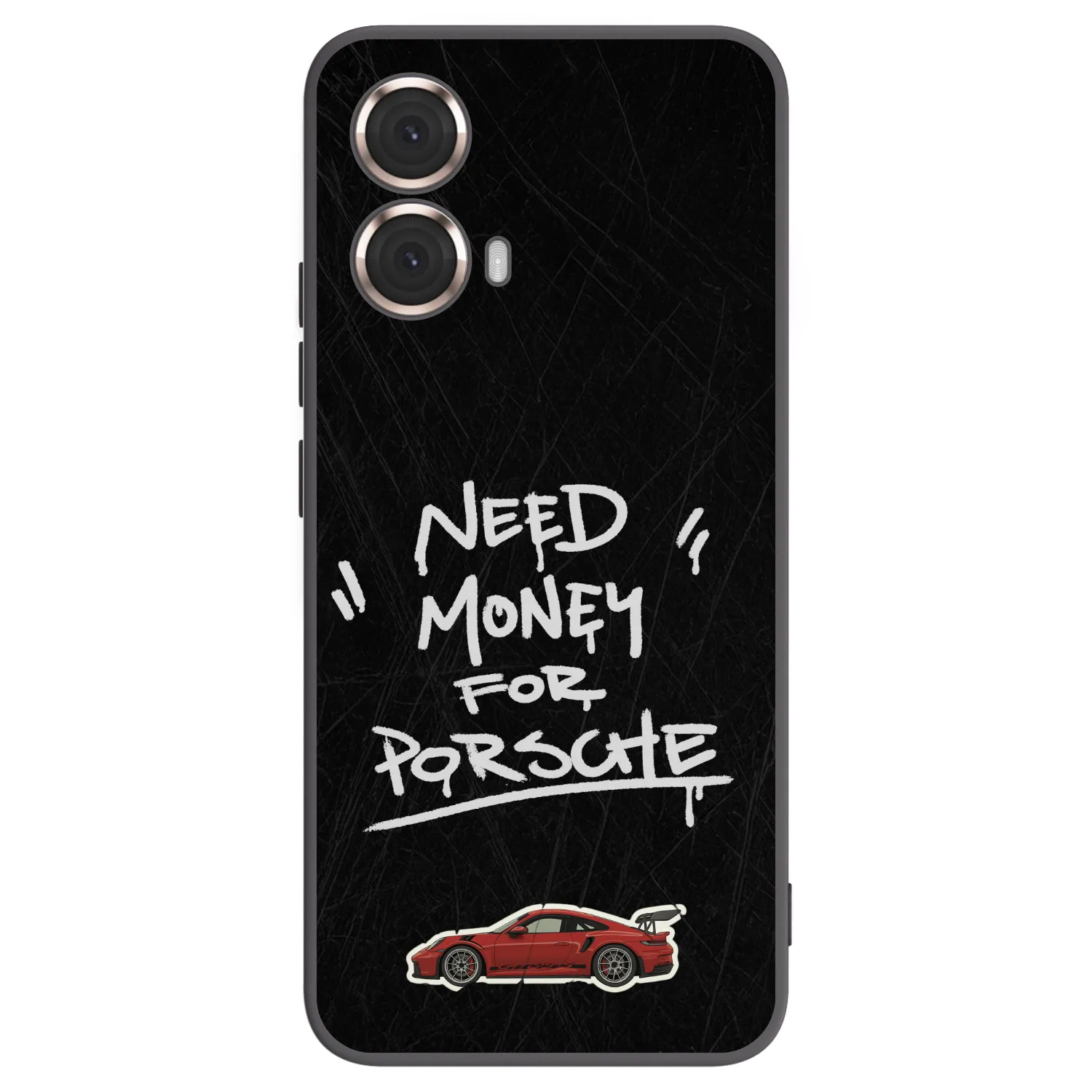 Picasee silikonový černý obal pro Motorola Moto G85 - Dark Racer