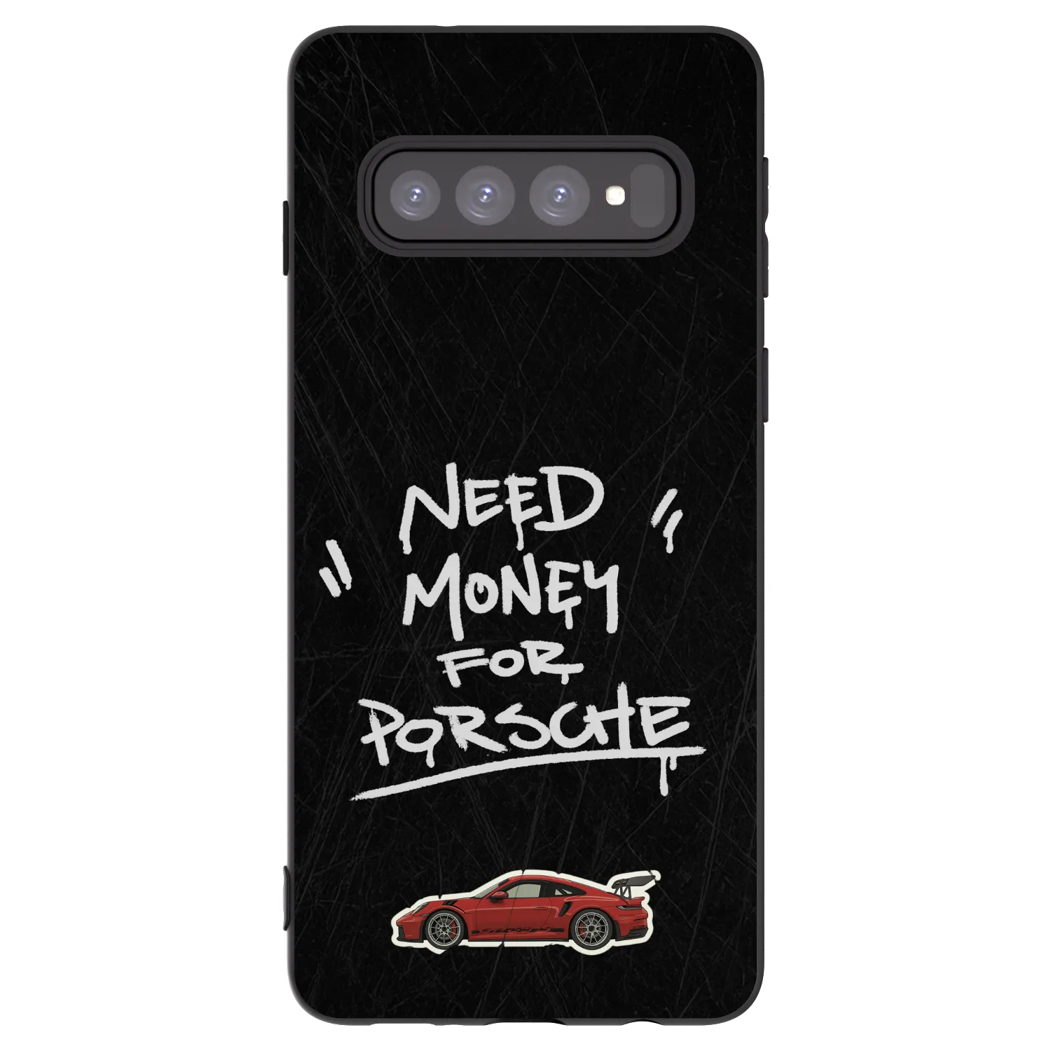 Picasee silikonový černý obal pro Samsung Galaxy S10 G973 - Dark Racer