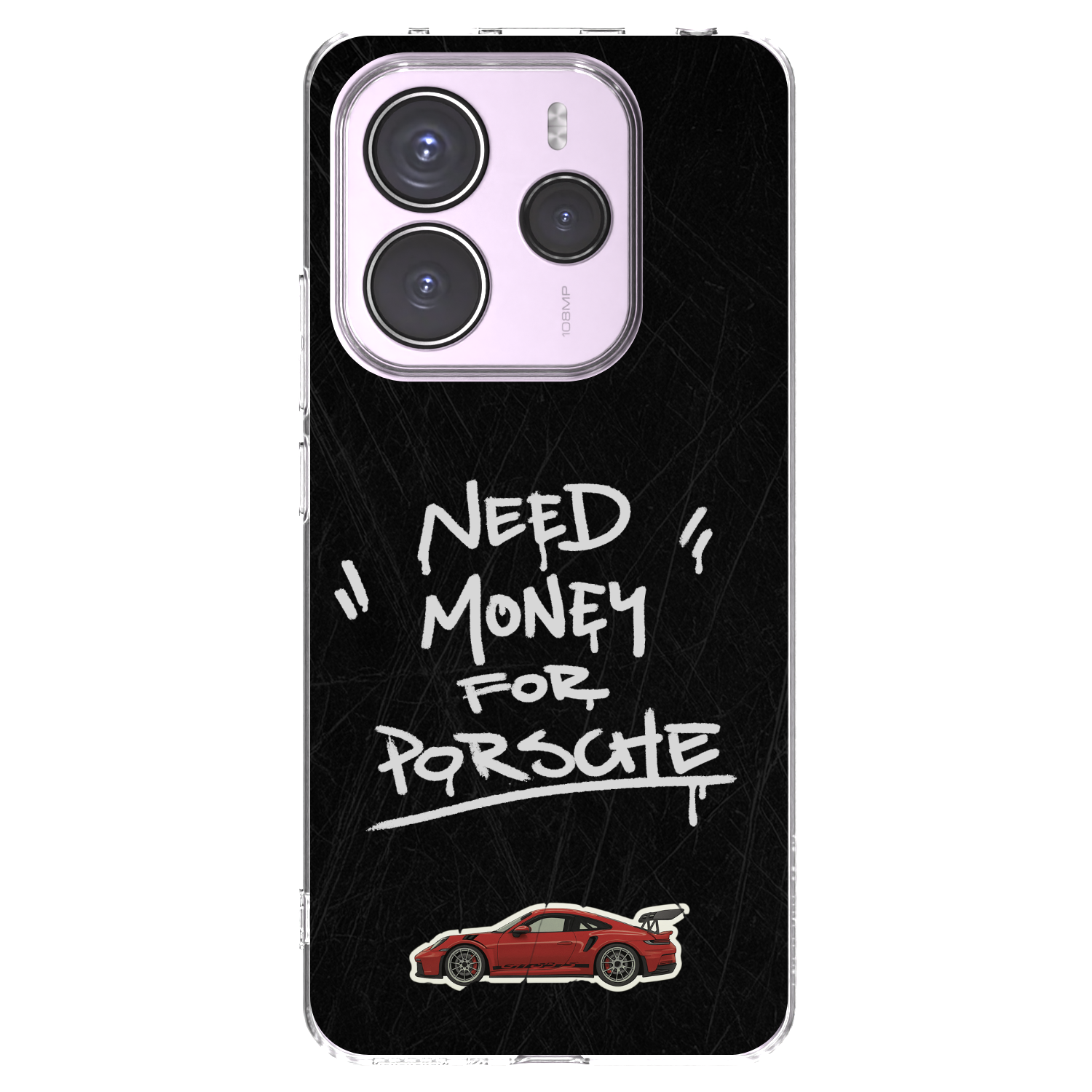 Picasee silikonový průhledný obal pro Xiaomi Redmi Note 14 5G - Dark Racer