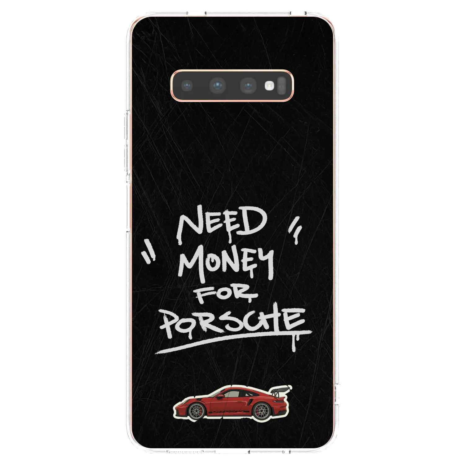 Picasee silikonový průhledný obal pro Samsung Galaxy S10 Plus G975 - Dark Racer