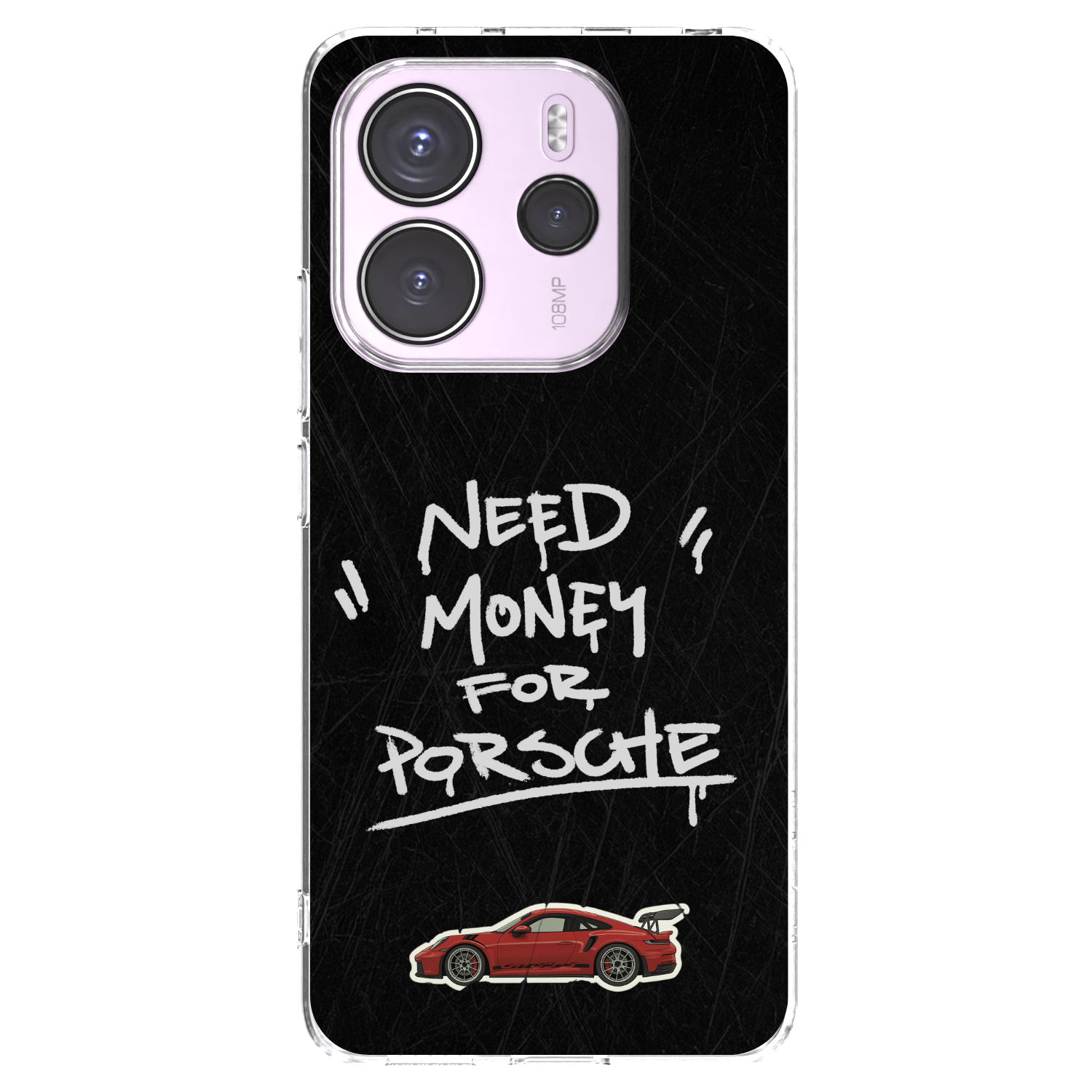Picasee silikonový průhledný obal pro Xiaomi Redmi Note 14 4G - Dark Racer