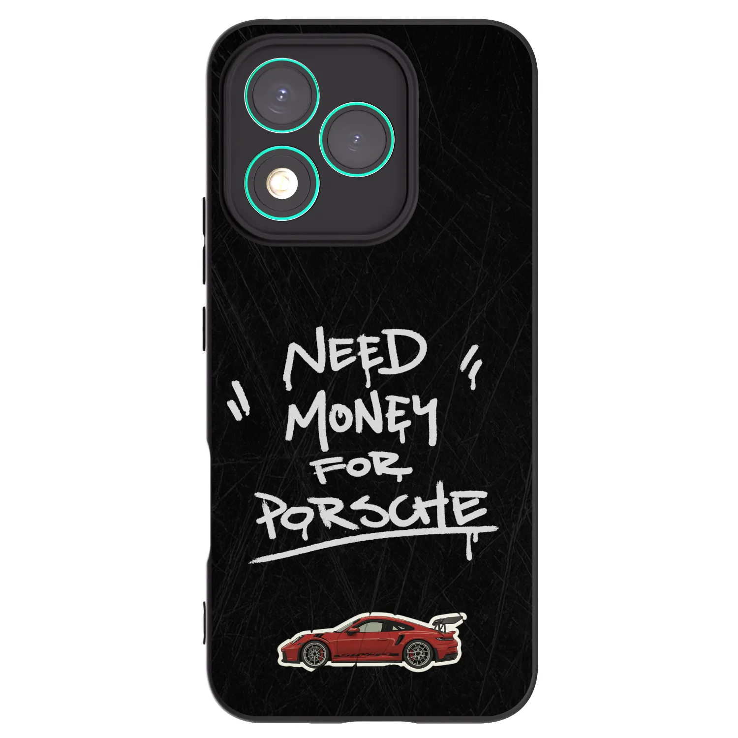Picasee silikonový černý obal pro Honor 400 Lite 5G - Dark Racer