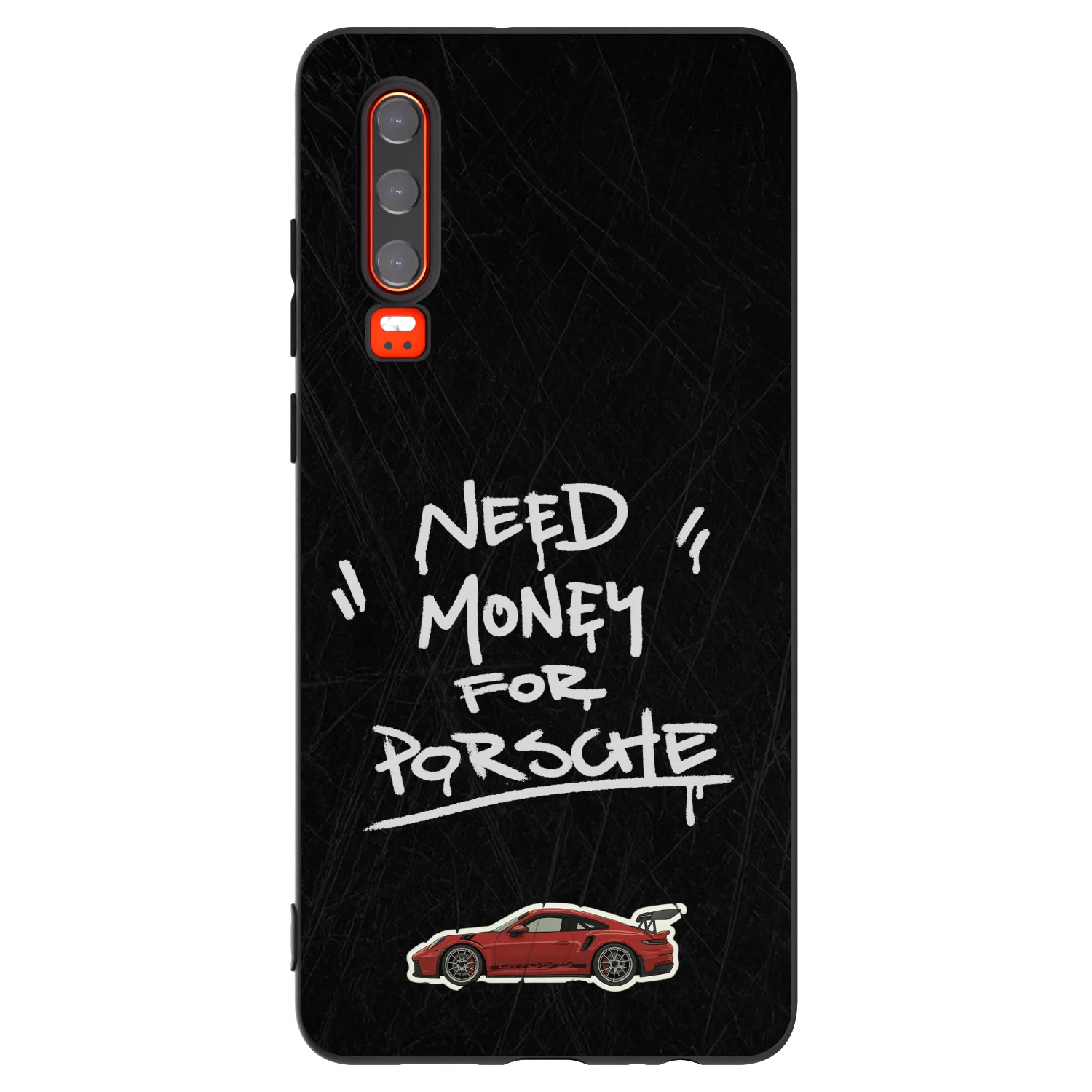 Picasee silikonový černý obal pro Huawei P30 - Dark Racer