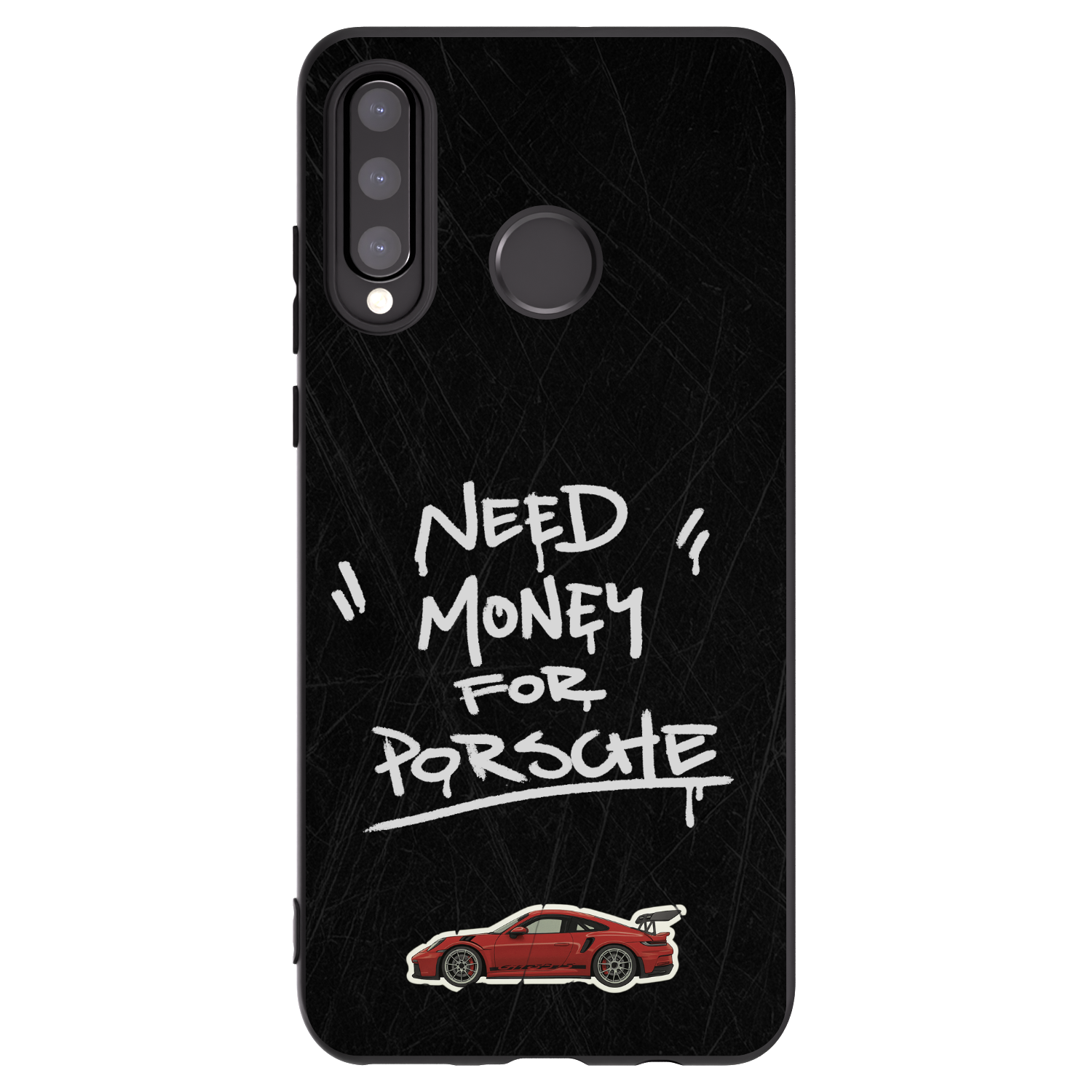 Picasee silikonový černý obal pro Huawei P30 Lite - Dark Racer