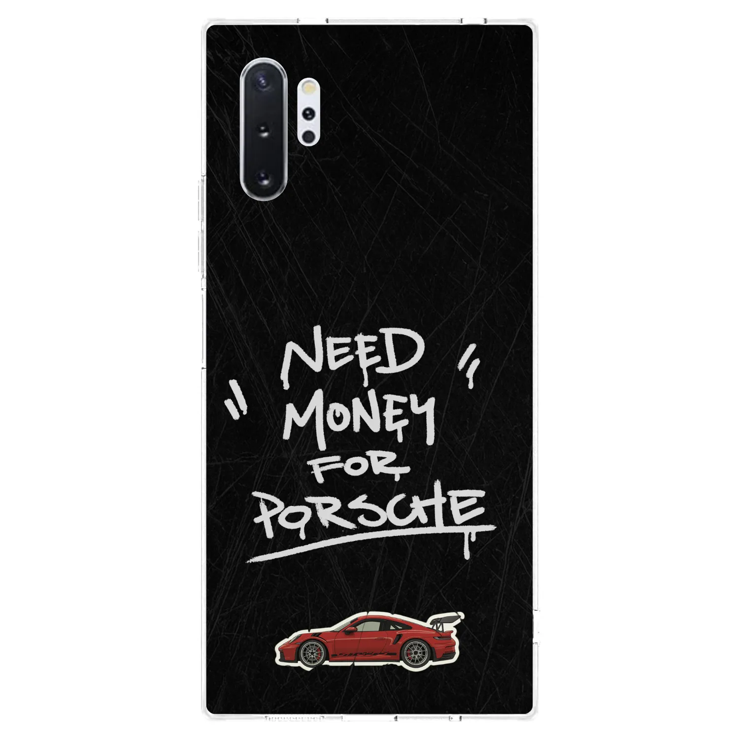 Picasee silikonový průhledný obal pro Samsung Galaxy Note 10+ N975F - Dark Racer