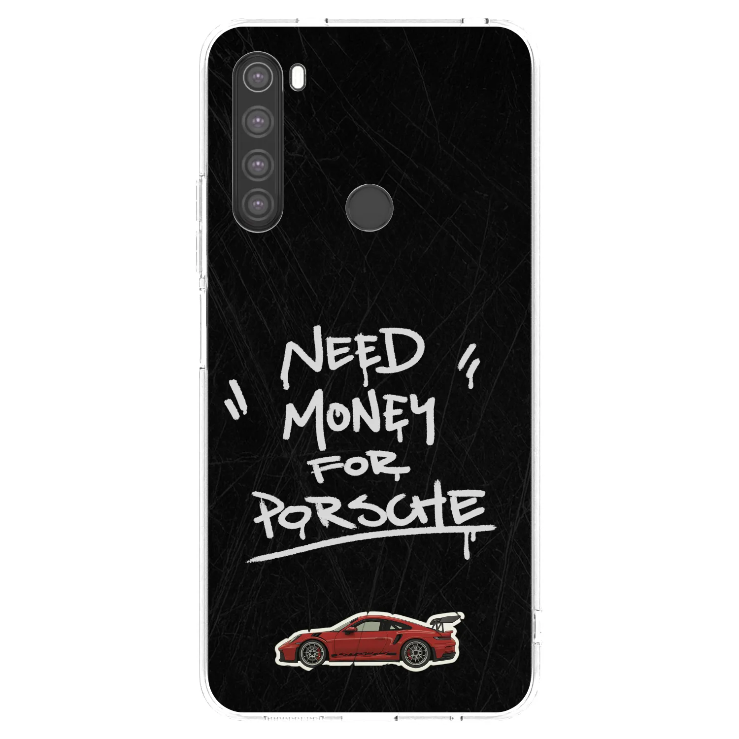 Picasee silikonový průhledný obal pro Xiaomi Redmi Note 8 - Dark Racer