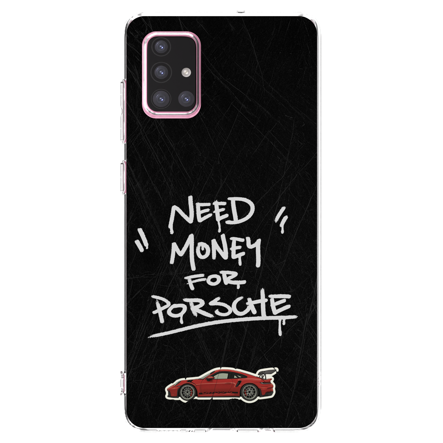 Picasee silikonový průhledný obal pro Samsung Galaxy A71 A715F - Dark Racer