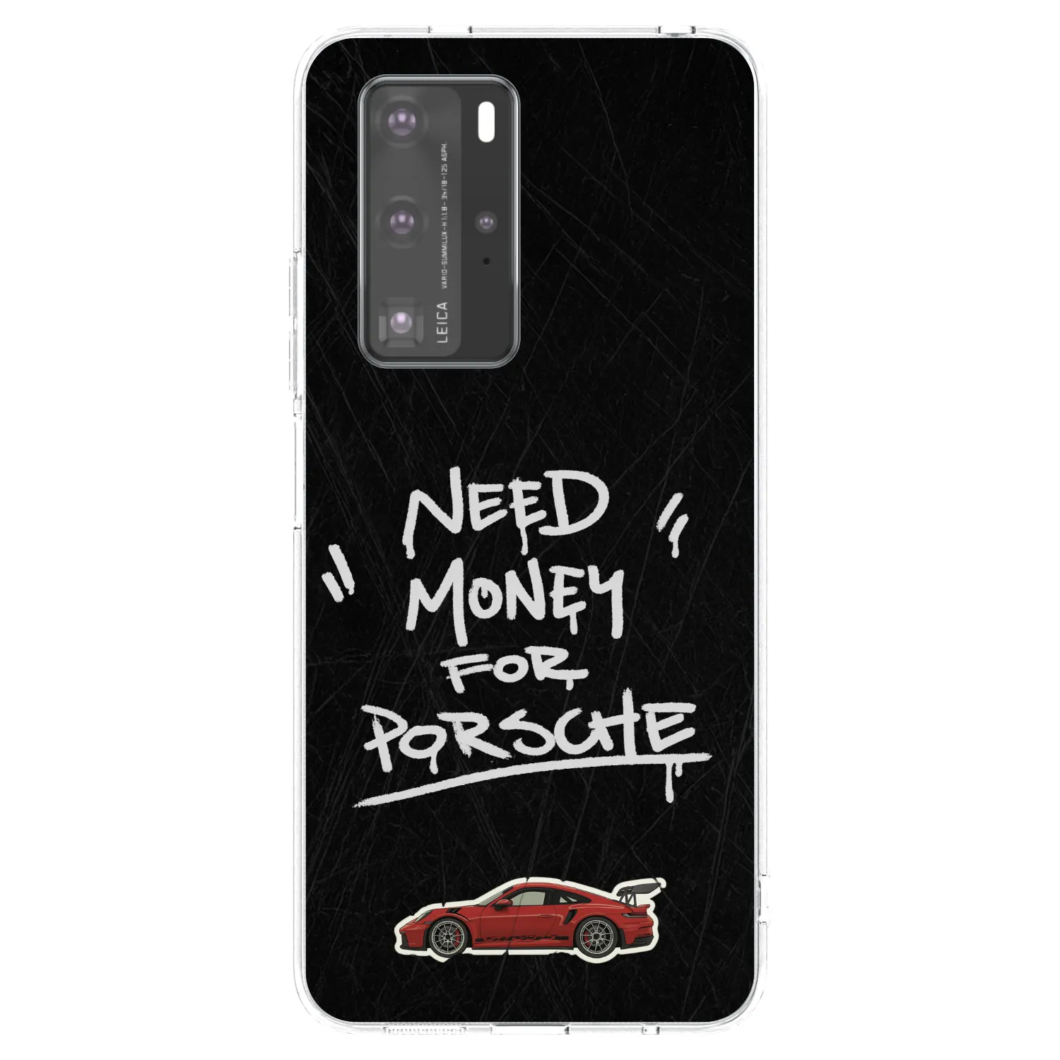 Picasee silikonový průhledný obal pro Huawei P40 Pro - Dark Racer