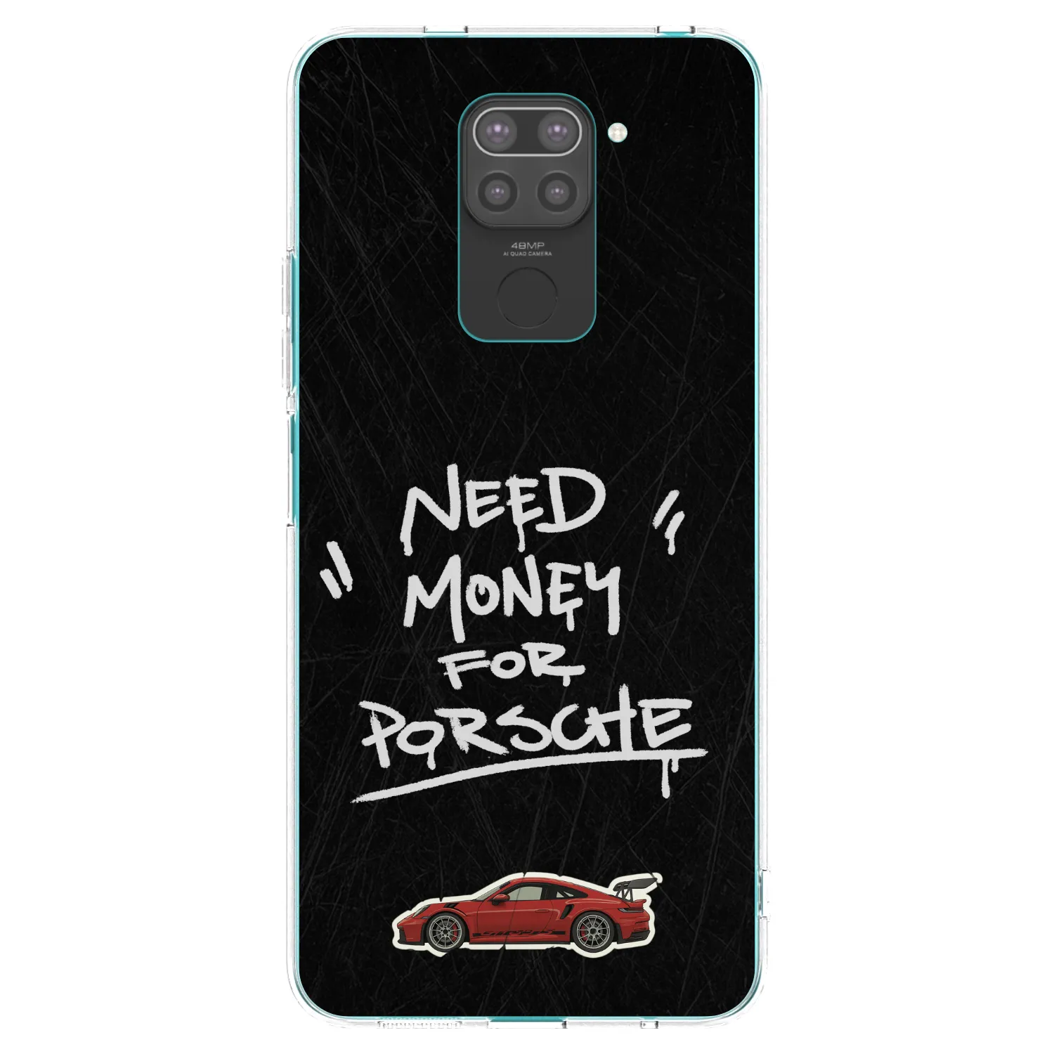 Picasee silikonový černý obal pro Xiaomi Redmi Note 9 - Dark Racer