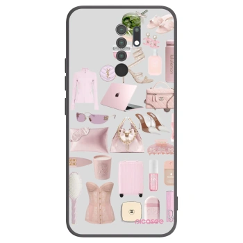 Picasee silikonový černý obal pro Xiaomi Redmi 9 - Glam Babe