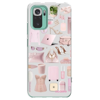 Picasee silikonový průhledný obal pro Xiaomi Redmi Note 10 Pro - Glam Babe