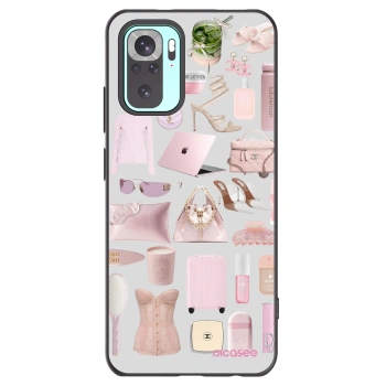 Picasee silikonový černý obal pro Xiaomi Redmi Note 10 Pro - Glam Babe