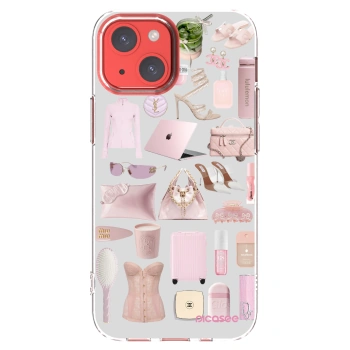 Picasee silikonový průhledný obal pro Apple iPhone 13 mini - Glam Babe