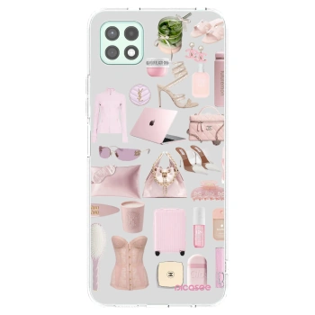 Picasee silikonový průhledný obal pro Samsung Galaxy A22 A226B 5G - Glam Babe