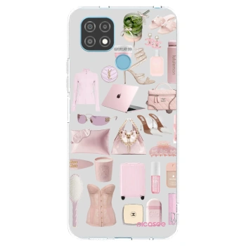 Picasee silikonový průhledný obal pro Realme C21 - Glam Babe