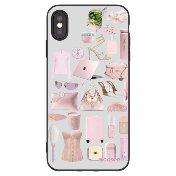 Picasee silikonový černý obal pro Apple iPhone XS Max - Glam Babe