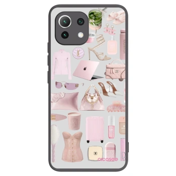 Picasee silikonový černý obal pro Xiaomi 11 Lite 5G NE - Glam Babe