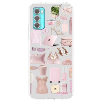 Picasee silikonový průhledný obal pro Motorola Moto G60 - Glam Babe