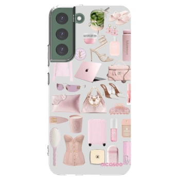 Picasee silikonový průhledný obal pro Samsung Galaxy S22+ 5G - Glam Babe