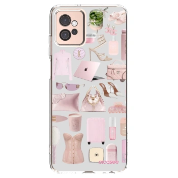 Picasee silikonový průhledný obal pro Motorola Moto G32 - Glam Babe