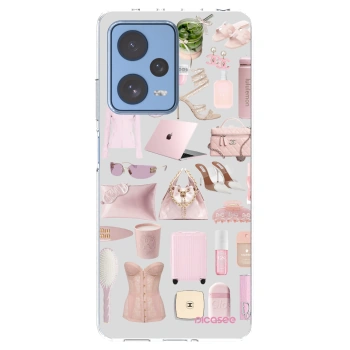 Picasee silikonový průhledný obal pro Xiaomi Redmi Note 12 Pro 5G - Glam Babe