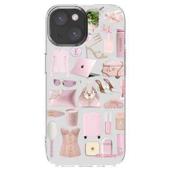 Picasee silikonový průhledný obal pro Apple iPhone 15 - Glam Babe