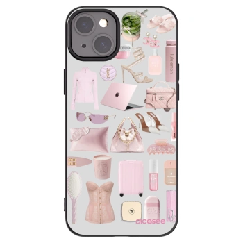 Picasee silikonový černý obal pro Apple iPhone 15 Plus - Glam Babe
