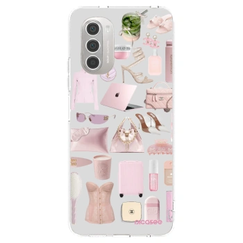 Picasee silikonový průhledný obal pro Motorola Moto G51 - Glam Babe