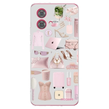 Picasee silikonový průhledný obal pro Motorola Moto G84 5G - Glam Babe