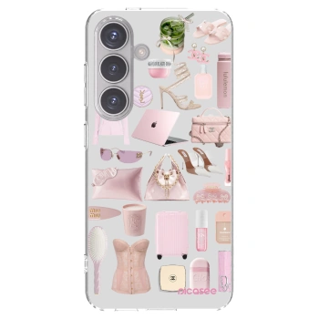 Picasee silikonový průhledný obal pro Samsung Galaxy S24 S921B 5G - Glam Babe