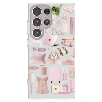 Picasee silikonový průhledný obal pro Samsung Galaxy S24 Ultra S928B 5G - Glam Babe