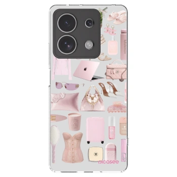 Picasee silikonový průhledný obal pro Xiaomi Redmi Note 13 4G - Glam Babe