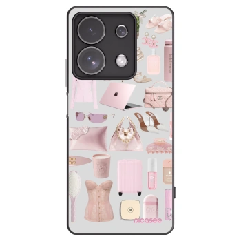 Picasee silikonový černý obal pro Xiaomi Redmi Note 13 Pro 4G - Glam Babe