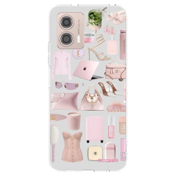 Picasee silikonový průhledný obal pro Motorola Moto G53 5G - Glam Babe