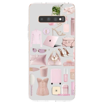 Picasee silikonový průhledný obal pro Samsung Galaxy S10 Plus G975 - Glam Babe