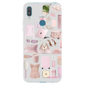 Picasee silikonový průhledný obal pro Huawei Y7 2019 - Glam Babe