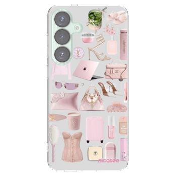 Picasee silikonový průhledný obal pro Samsung Galaxy S25+ 5G - Glam Babe