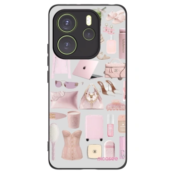 Picasee silikonový černý obal pro Xiaomi Redmi Note 14 4G - Glam Babe
