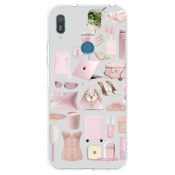 Picasee silikonový průhledný obal pro Huawei Y6 2019 - Glam Babe