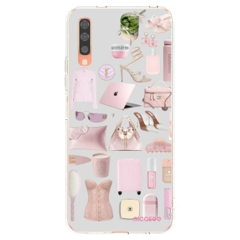 Picasee silikonový průhledný obal pro Samsung Galaxy A70 A705F - Glam Babe