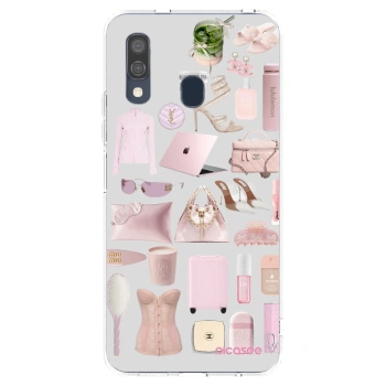 Picasee silikonový průhledný obal pro Samsung Galaxy A40 A405F - Glam Babe