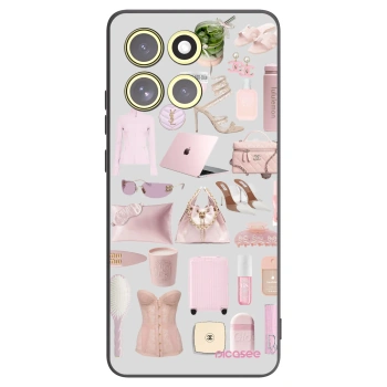 Picasee silikonový černý obal pro Motorola Moto G86 5G - Glam Babe