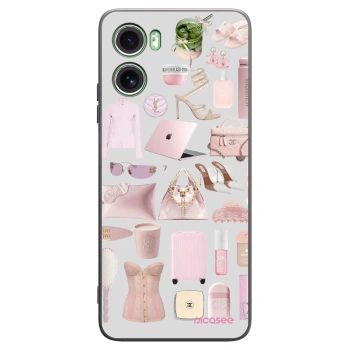 Picasee silikonový černý obal pro Motorola Moto G06 - Glam Babe