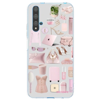Picasee silikonový průhledný obal pro Huawei Nova 5T - Glam Babe