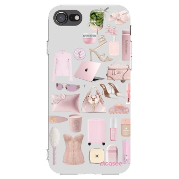 Picasee silikonový průhledný obal pro Apple iPhone SE 2020 - Glam Babe