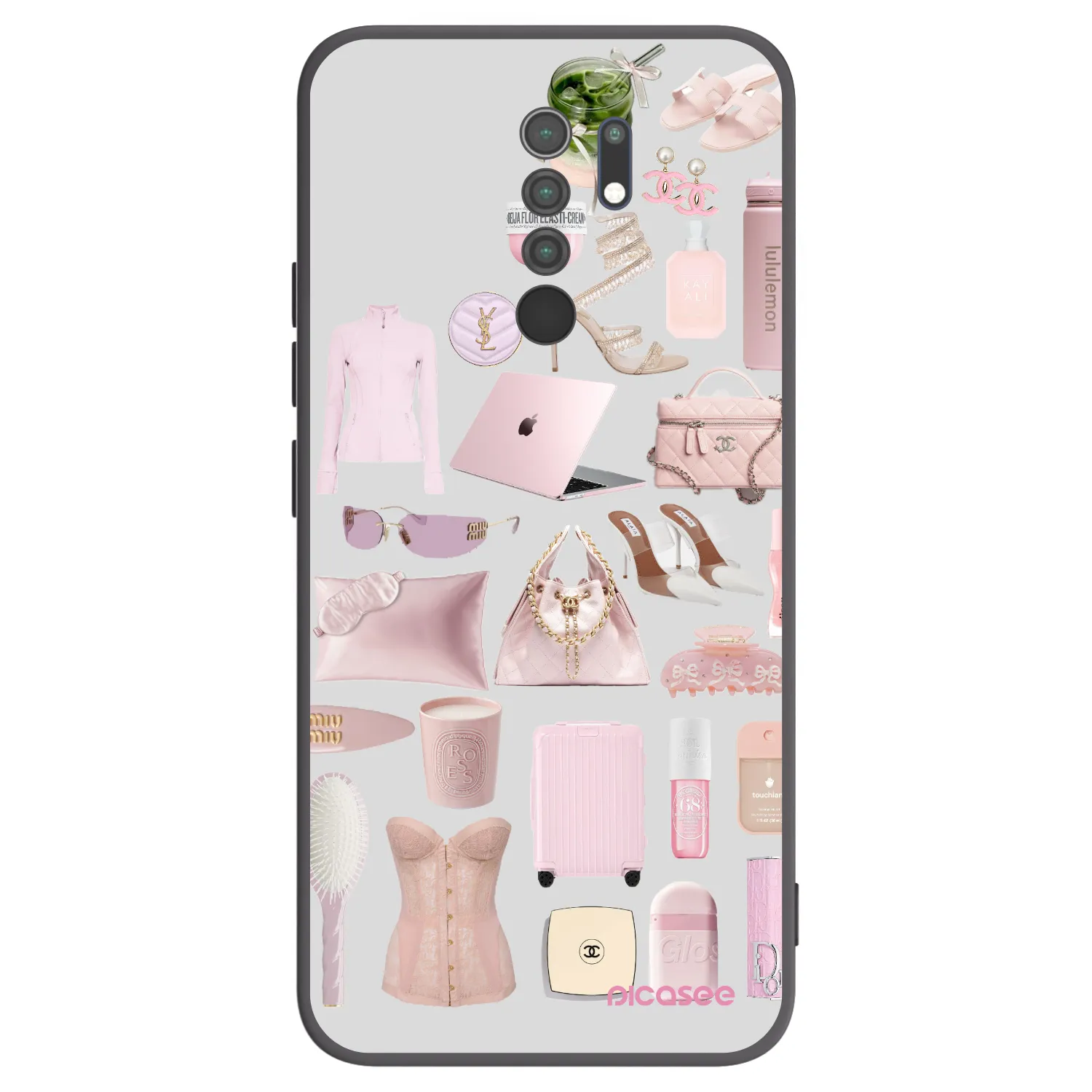 Picasee silikonový černý obal pro Xiaomi Redmi 9 - Glam Babe